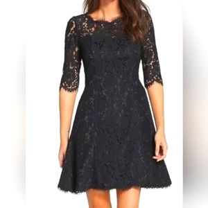 Eliza J Dressc- Lace Fit & Flare Cocktail Women's Sz 10P NWOT